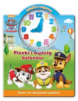 Psi Patrol Książka z zegarem Pieski i wyścig balonów