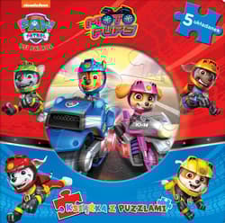 Psi Patrol. Moto Pups. Książka z puzzlami - Opracowanie Zbiorowe