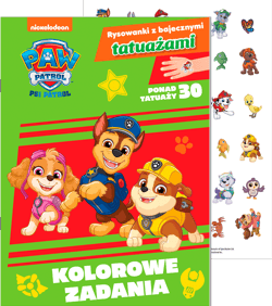 Psi Patrol. Rysowanki z bajecznymi tatuażami Kolorowe zadania - Opracowanie Zbiorowe
