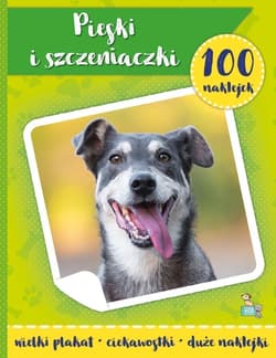 Psy i szczeniaczki. 100 naklejek z plakatem - Małgorzata Ewa Skibińska