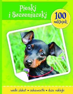 Psy i szczeniaczki książeczka z plakatem i 100 naklejek