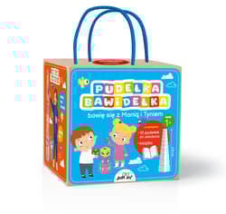 Pudełka bawidełka Bawię się z Manią i Tyniem Zestaw 10 pudełek do układania i kartonowa książeczka - Magdalena Młodnicka