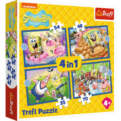 Puzle 4w1 Podwodne życie SpongeBoba 34674