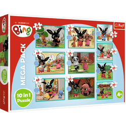 Puzzle 10 in 1 Co robi Bing? 90393