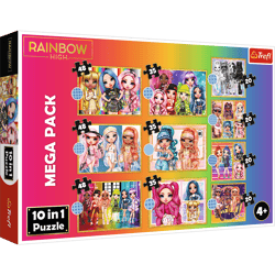 Puzzle 10 w 1 Kolekcja modnych laleczek 96000