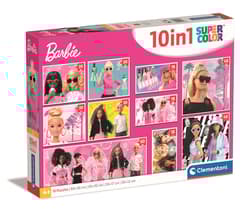 Puzzle 10 w 1 Super Kolor Barbie 20282