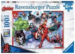 Puzzle 100 Avengers. Zgromadzenie rysunkowe XXL