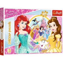 Puzzle 100 brokatowe Wspomnienia Belli i Arielki 14819