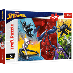 Puzzle 100 Do góry nogami Spider Man 16347