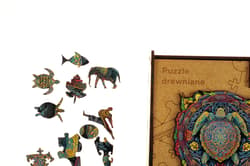 Galeria - zdjęcie nr. 4 - Puzzle 100 drewniane A4 Żółw Mandala