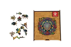 Galeria - zdjęcie nr. 2 - Puzzle 100 drewniane A4 Żółw Mandala