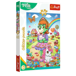 Puzzle 100 Glitter Brokatowe Trefliki 14833