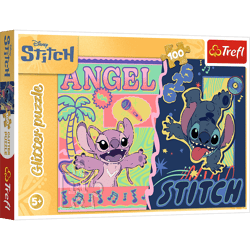 Puzzle 100 Glitter Hawajski blask Disney Lilo&Stitch 16611
