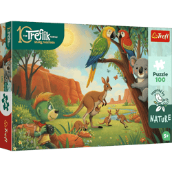 Puzzle 100 Inspired By Nature Koala i kangury Rodzina Treflików 16594