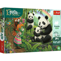 Puzzle 100 Inspired By Nature Pandy Rodzina Treflików 16595