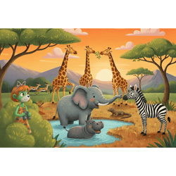 Galeria - zdjęcie nr. 2 - Puzzle 100 Inspired By Nature Wesoła ferajna Rodzina Treflików 16571