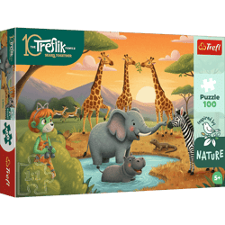 Puzzle 100 Inspired By Nature Wesoła ferajna Rodzina Treflików 16571
