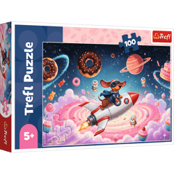 Puzzle 100 Jamnik na rakiecie 16558