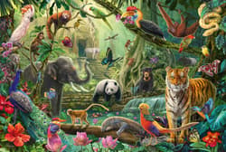 Galeria - zdjęcie nr. 2 - Puzzle 100 Kolorowa dżungla 112714