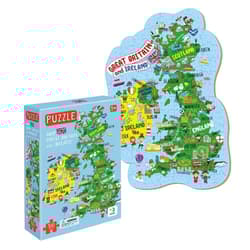 Puzzle 100 Mapa Wielkiej Brytanii i Irlandii