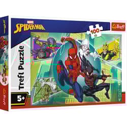 Puzzle 100 Pajęcza Maska Spiderman 16519