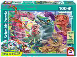 Puzzle 100 PQ Duże przygody małych Dinozaurów 113335
