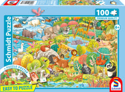 Puzzle 100 PQ Wszędzie zwierzęta! 114369