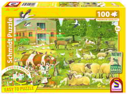 Puzzle 100 PQ Zwierzęta na farmie 113336