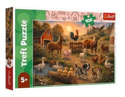Puzzle 100 Przyjaciele ze wsi TREFL