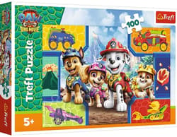 Puzzle 100 Psiaki i dinozaury TREFL