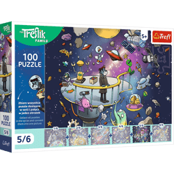 Puzzle 100 Rodzina Treflików Bert w kosmosie 16545
