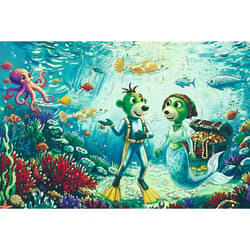 Galeria - zdjęcie nr. 2 - Puzzle 100 Rodzina Treflików Magia głębin 16565