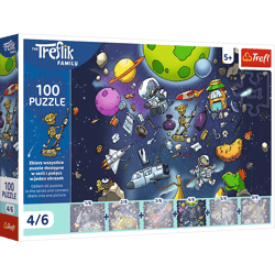 Puzzle 100 Rodzina Treflików Robobot w kosmosie 16544