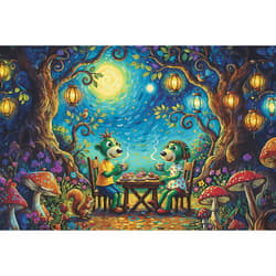 Galeria - zdjęcie nr. 2 - Puzzle 100 Rodzina Treflików  Spotkanie w kawiarni 16561