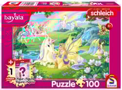 Puzzle 100 Schleich Bayala Magiczne Jednorożce + figurka 113348