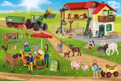 Galeria - zdjęcie nr. 2 - Puzzle 100 Schleich Ekologiczna Żywność + figurka 109947