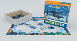 Galeria - zdjęcie nr. 2 - Puzzle 100 Smartkids Sharks 6100-0079