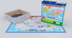 Galeria - zdjęcie nr. 2 - Puzzle 100 Smartkids World Map 6100-1271