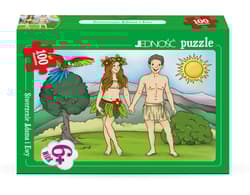 Puzzle 100 Stworzenie Adama i Ewy