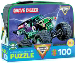 Puzzle 100 z Lunch Box MJ Grave Digger 9100-5938