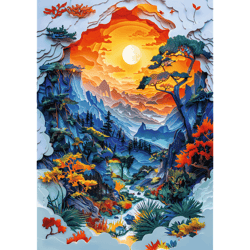 Galeria - zdjęcie nr. 2 - Puzzle 1000 3D 40-lecie Trefl Dolina 40045