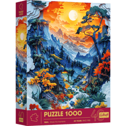 Puzzle 1000 3D 40-lecie Trefl Dolina 40045