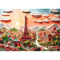 Galeria - zdjęcie nr. 2 - Puzzle 1000 3D 40-lecie Trefl Paryż  40044