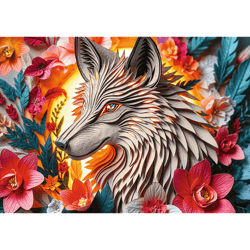 Galeria - zdjęcie nr. 2 - Puzzle 1000 3D 40-lecie Trefl Wilk 40041