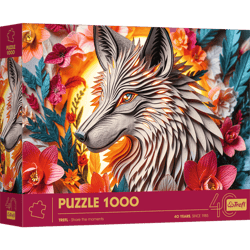 Puzzle 1000 3D 40-lecie Trefl Wilk 40041