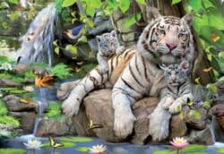 Galeria - zdjęcie nr. 2 - Puzzle 1000 Białe Tygrysy bengalskie 109784