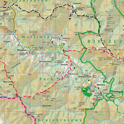Galeria - zdjęcie nr. 3 - Puzzle 1000 Bieszczady mapa turystyczna 1:75 000