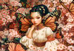 Galeria - zdjęcie nr. 2 - Puzzle 1000 Butterfly Princess C-105441-2
