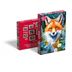 Galeria - zdjęcie nr. 2 - Puzzle 1000 CherryPazzi Red Fox in Flowers 31148