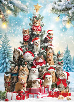 Galeria - zdjęcie nr. 2 - Puzzle 1000 Christmas Tree Cats  6000-6072